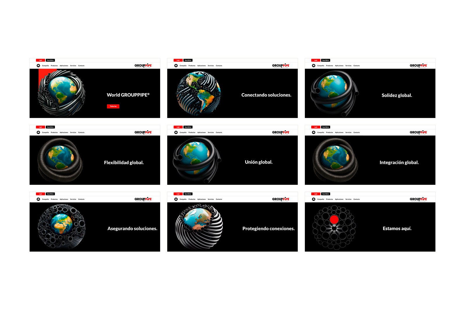 GROUPPIPE WEB — Diseño web y sistema visual digital, imagen 4