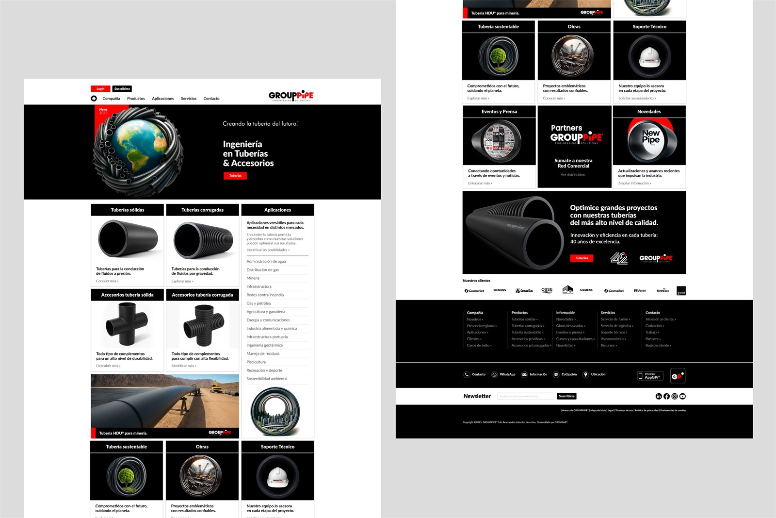 GROUPPIPE WEB — Diseño web y sistema visual digital, imagen 5