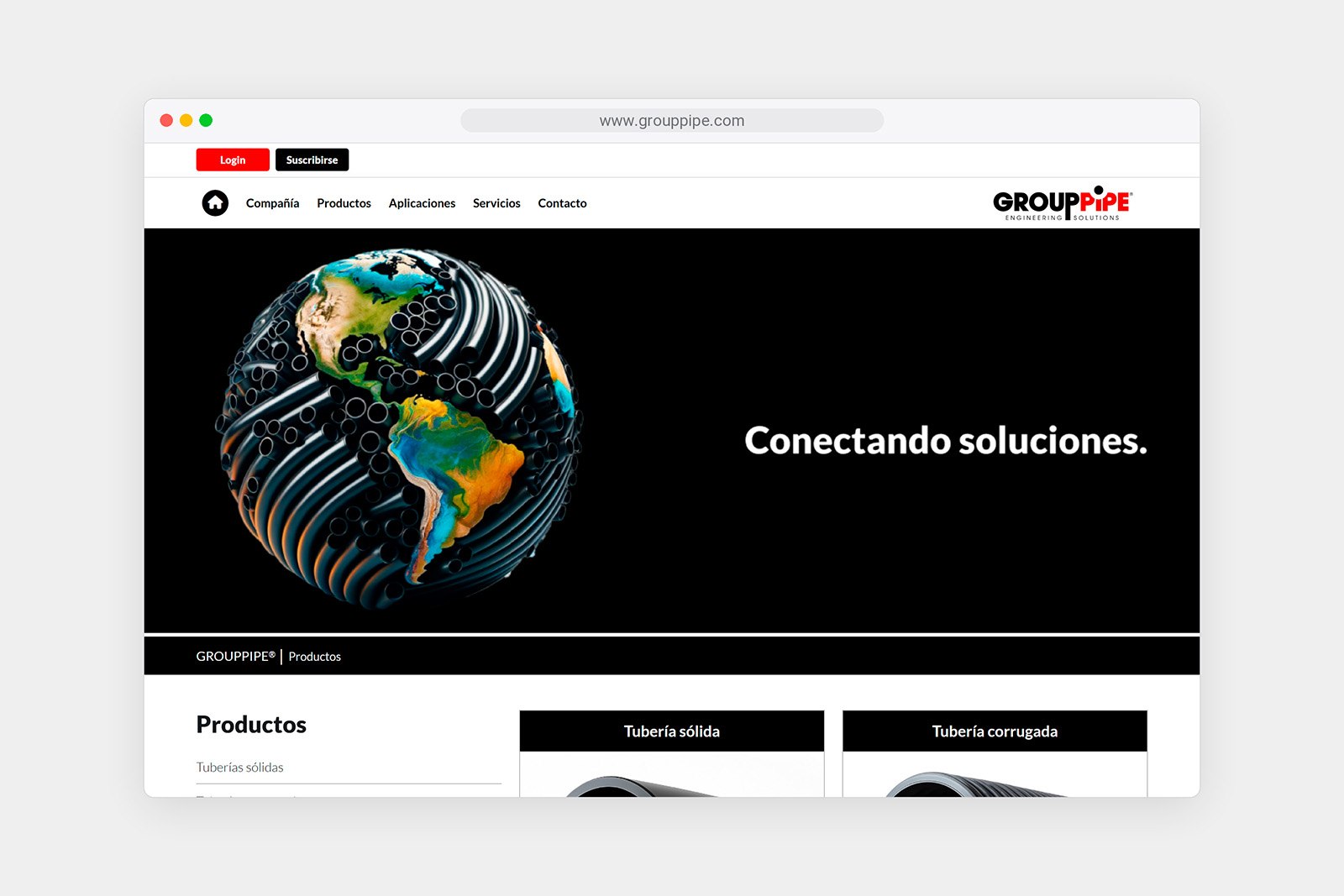 GROUPPIPE WEB — Diseño web y sistema visual digital, imagen 7