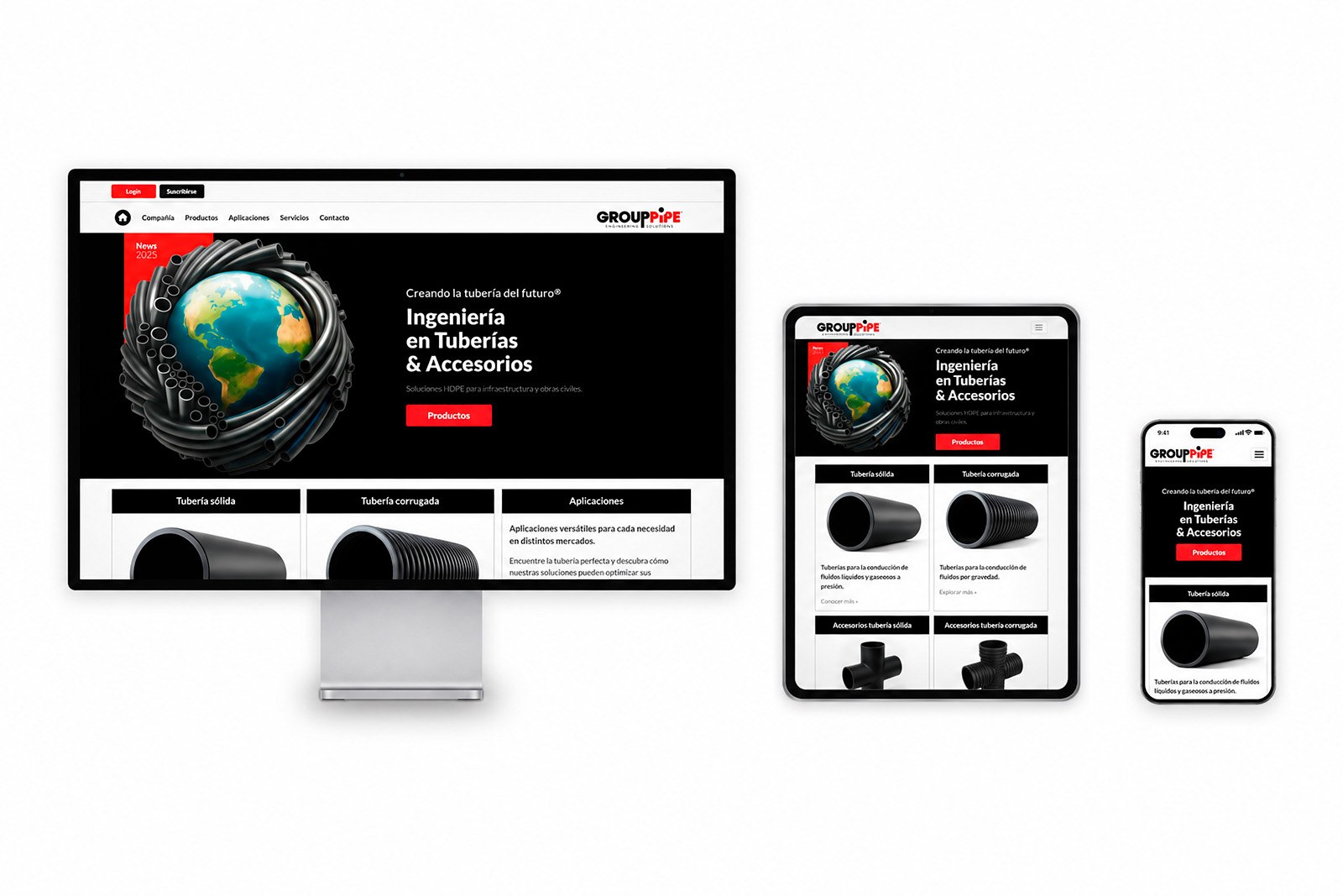 GROUPPIPE WEB — Diseño web y sistema visual digital, imagen 15