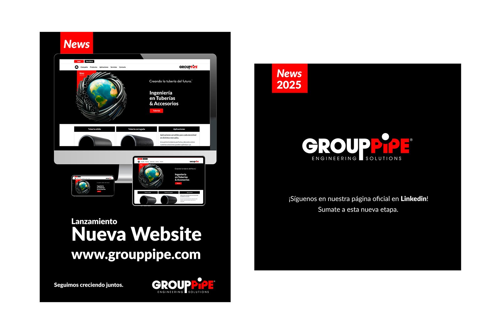 GROUPPIPE WEB — Diseño web y sistema visual digital, imagen 18