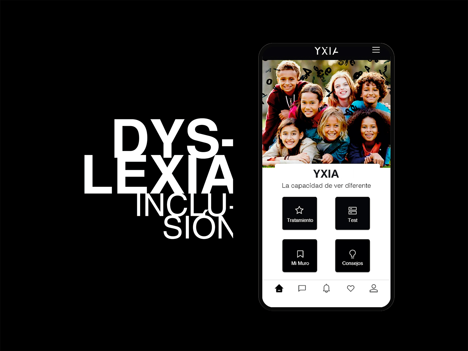 Portada del proyecto YXIA APP: Diseño de identidad y producto digital
