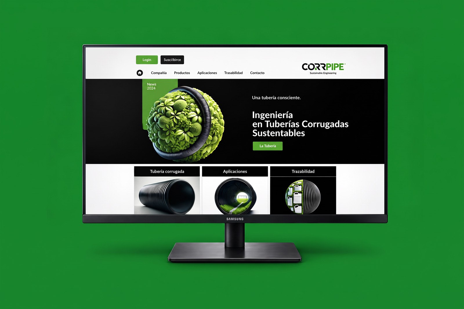 CORRPIPE WEB — Diseño web y sistema visual digital, imagen 6