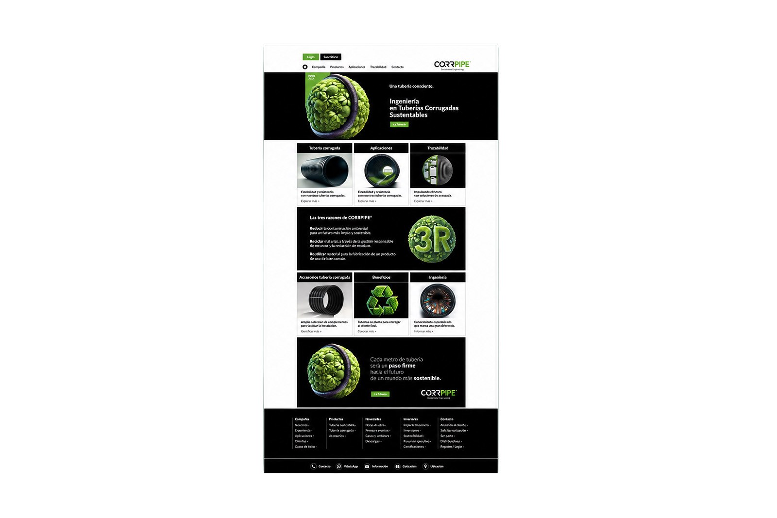 CORRPIPE WEB — Diseño web y sistema visual digital, imagen 8