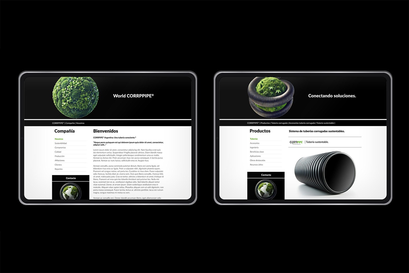 CORRPIPE WEB — Diseño web y sistema visual digital, imagen 9