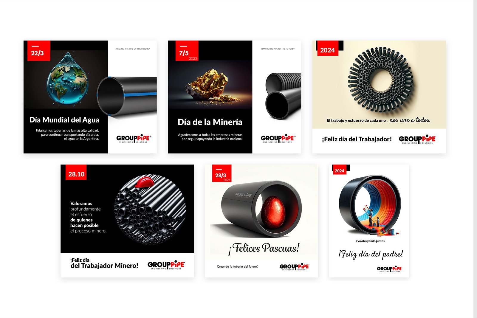 GROUPPIPE SOCIAL MEDIA — Sistema de diseño para presencia en redes, imagen 3