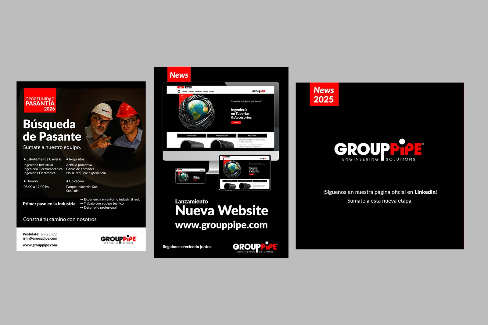 GROUPPIPE SOCIAL MEDIA — Sistema de diseño para presencia en redes, imagen 4