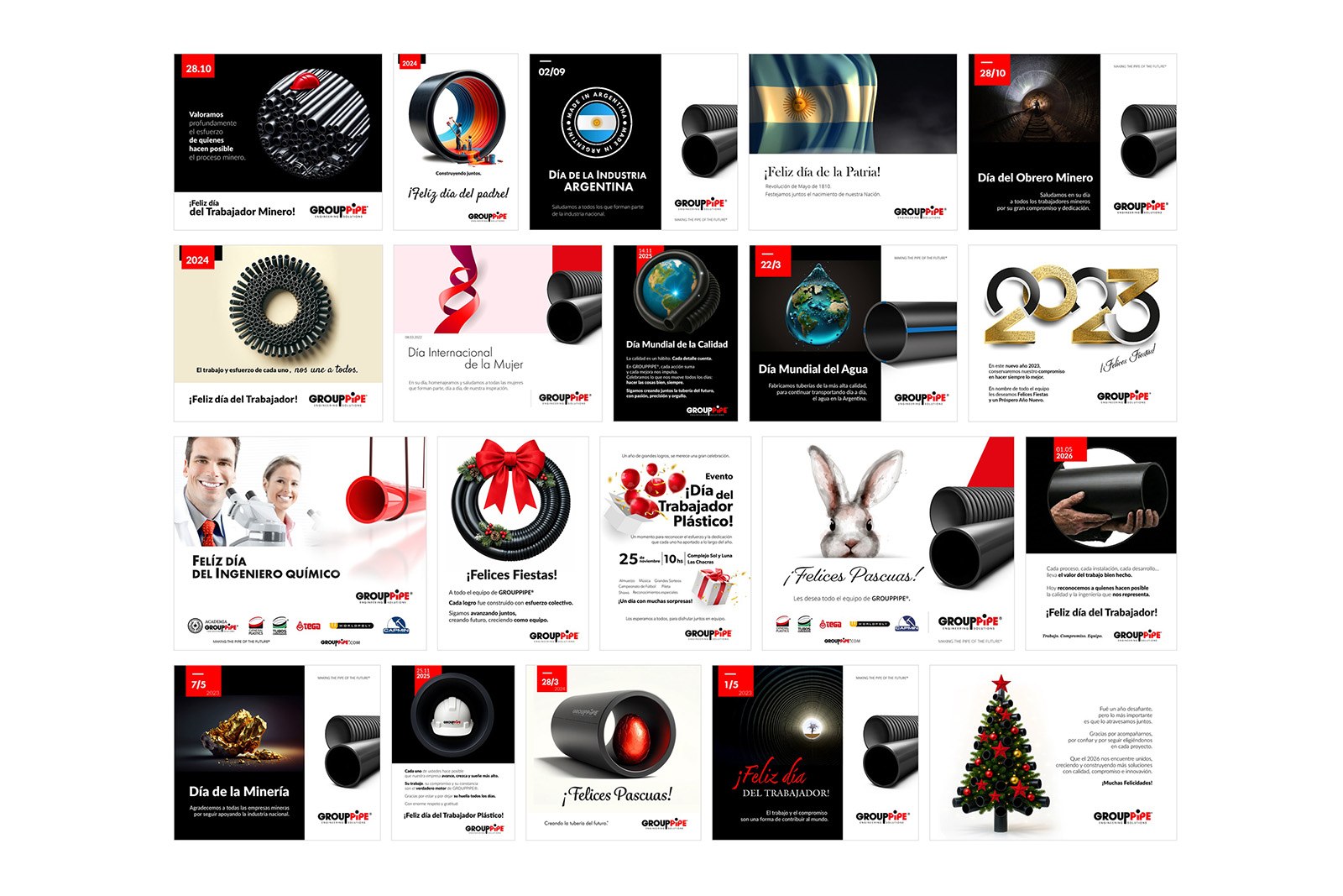 GROUPPIPE SOCIAL MEDIA — Sistema de diseño para presencia en redes, imagen 10