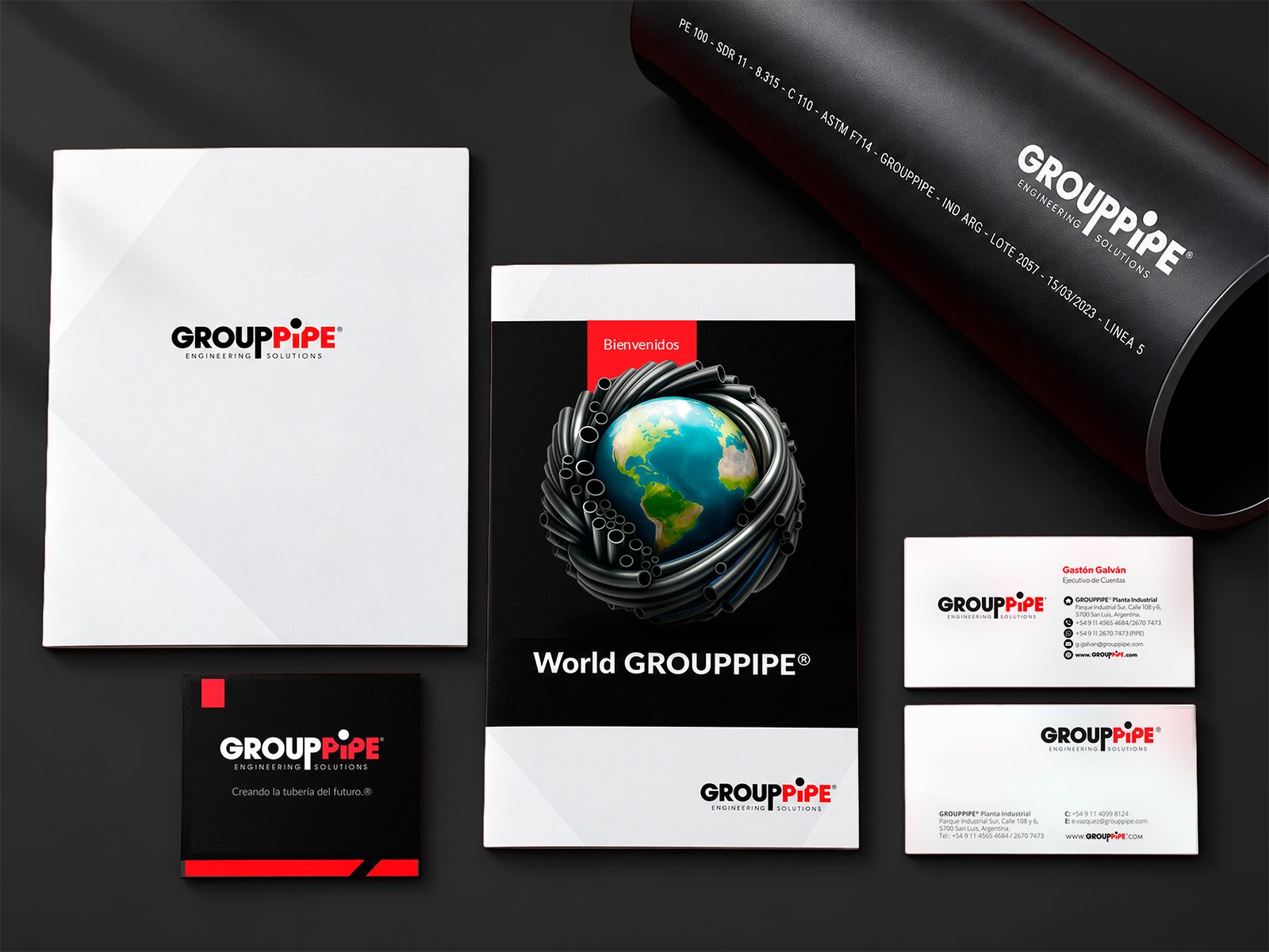 Portada del proyecto GROUPPIPE BRANDING: Identidad visual y manual de marca