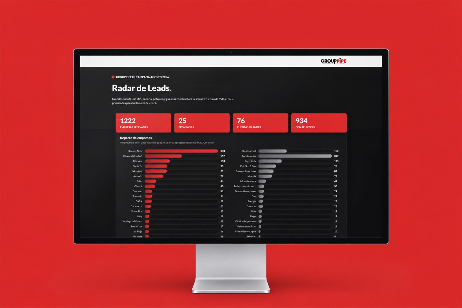 RADAR DE LEADS — Sistema a medida e identidad visual, imagen 1