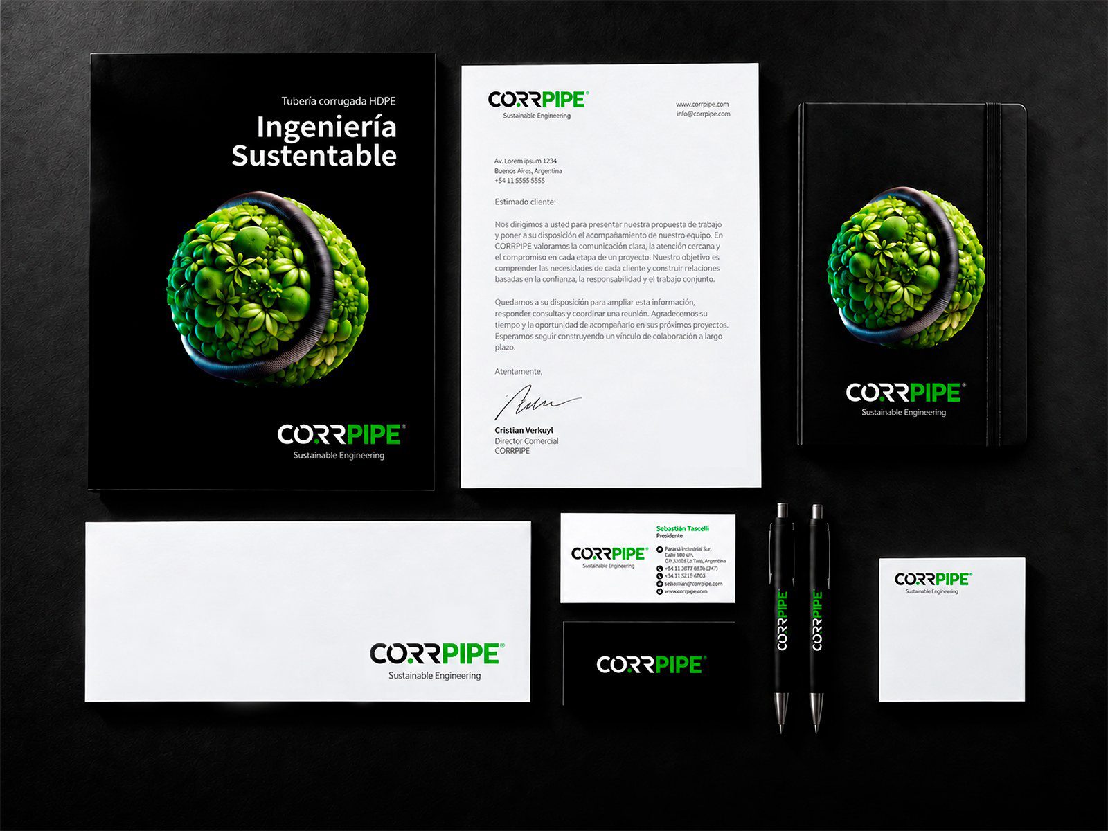 Portada del proyecto CORRPIPE INSTITUCIONAL: Diseño y comunicación institucional y comercial