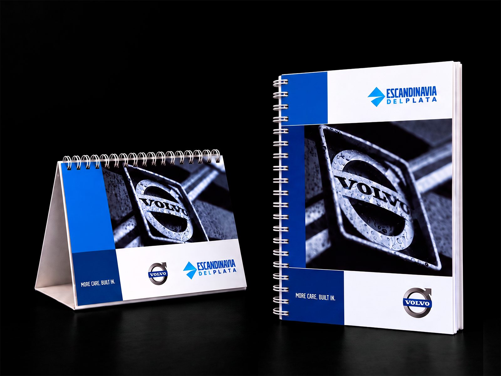 Portada del proyecto VOLVO CE: Diseño de calendario y agenda corporativa