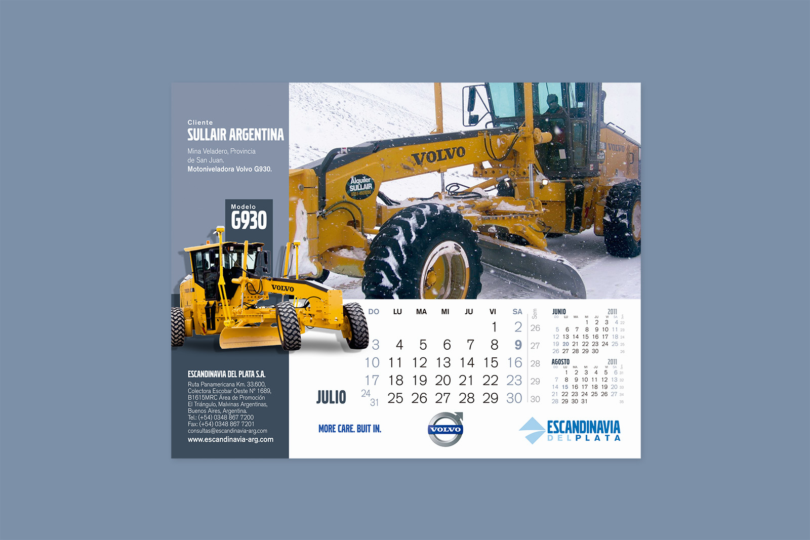 VOLVO CE — Diseño de calendario y agenda corporativa, imagen 3