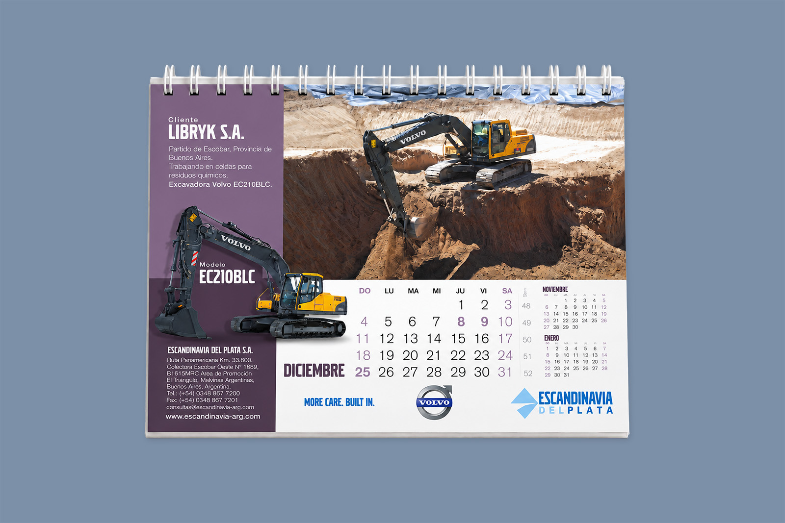 VOLVO CE — Diseño de calendario y agenda corporativa, imagen 6